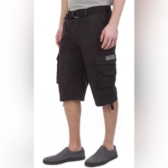 NWT Unionbay Men's Cordova Belted Messenger Cargo Short Size 30 - Picture 2 of 7